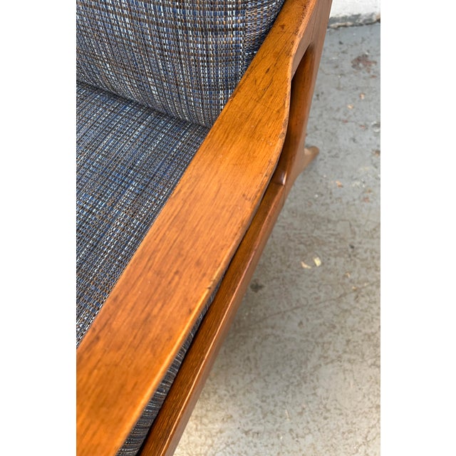 Mid-Century Modern Sculptural Walnut Lounge Chair For Sale - Image 14 of 15