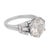 Mid 20th Century Mid 20th Century Retro Gia 2.83 Carat Old European Cut Diamond Platinum Engagement Ring, Size 4 For Sale - Image 5 of 8