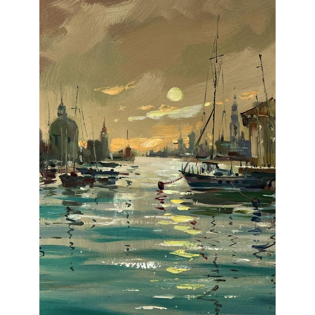 2020s Oil Painting Venice at Sunset Yuriy Suprunchuk For Sale - Image 5 of 11