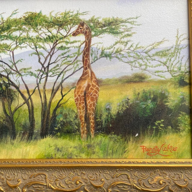 Three Born Free, Oil Painting by Renate Lichter For Sale In Los Angeles - Image 6 of 6