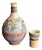 1960s Tonalá Mexico Burnished Glaze Ceramic Water Jug/Decanter With Cup, 2 Piece Set For Sale