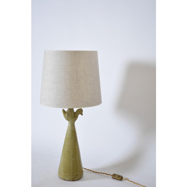 Contemporary Brejos Beige Ceramic Lamp by Barracuda Interiors For Sale - Image 3 of 6