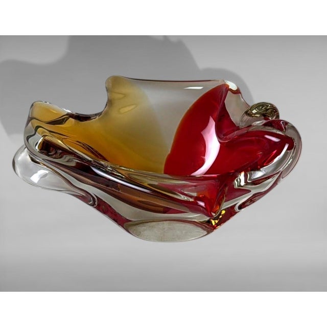 Murano Sommerso Glass Centerpiece, Multicolored Italian Art Glass For Sale - Image 6 of 18