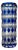 Art Deco Blue Overlay Cut Crystal Vase by Carl Meltzer for Haida, 1915 For Sale