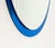 Mid-Century Modern Oval Blue Wall Mirror by Metalvetro Galvorame, Italy, 1970s For Sale - Image 11 of 14