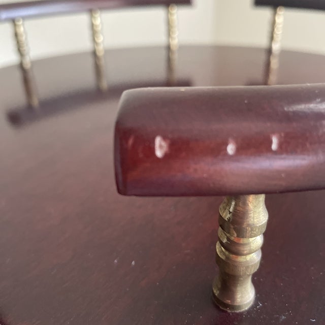 Coffee Vintage MCM Chippendale Mahogany Bar/Coffee Side Table For Sale - Image 8 of 9