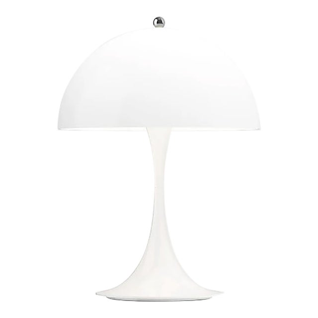 Brand New Louis Poulsen Panthella Table Lamp (Corded) - Opal White - 2 Available - Verner Panton For Sale