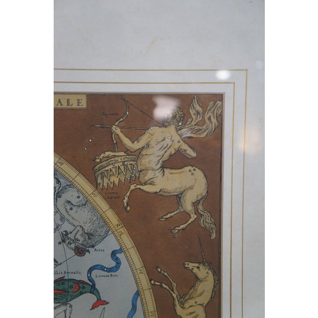 Wood Hemisphaerium Coeli Boreale Greek Mythology Astronomical Celestial Map 39" For Sale - Image 7 of 13