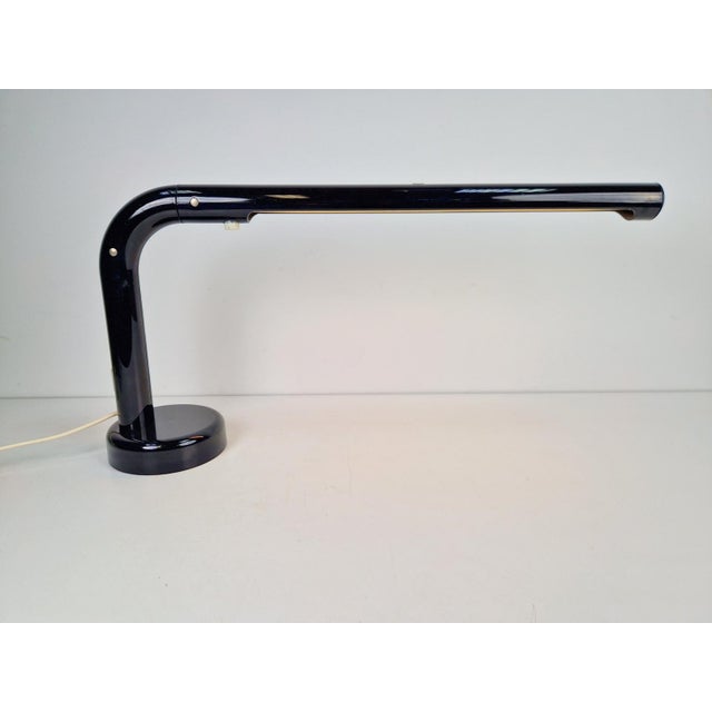 Plastic Vintage Black Tube Desk Lamp by Anders Pehrson for Atelje Lyktan, 1970s For Sale - Image 7 of 13