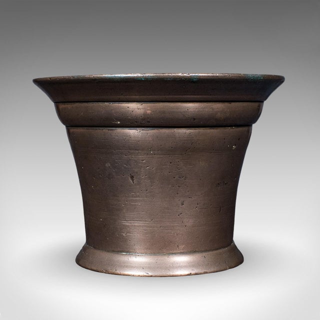 Antique Chemist's Counter Mortar & Pestle, English, Bronze, Apothecary, Georgian For Sale - Image 6 of 12