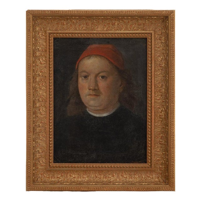 After Perugino, Historicist School Portrait, 18th Century, Oil on Canvas For Sale