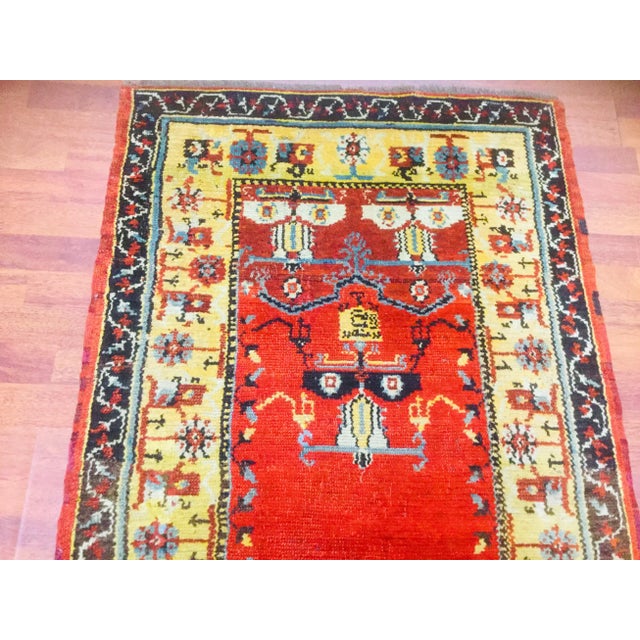 Textile 1920’s Anatolian Ladik Rug-3'10” X 5’10” For Sale - Image 7 of 9
