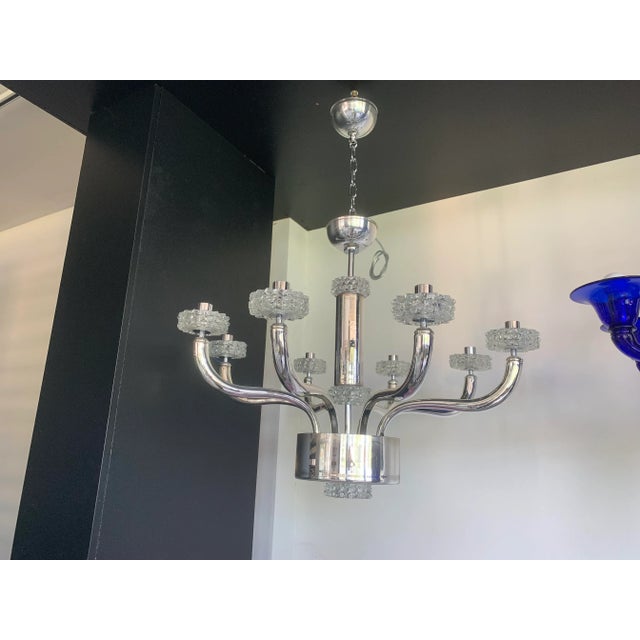 Contemporary Contemporary Chandelier in Murano Glass With "Rostrato" Cup For Sale - Image 3 of 13