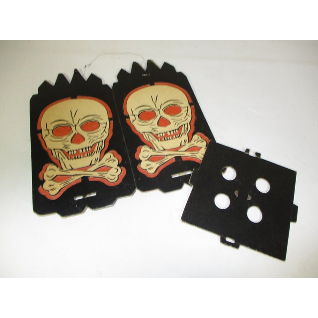 Vintage Halloween Skull and Crossbones Lantern For Sale - Image 12 of 16