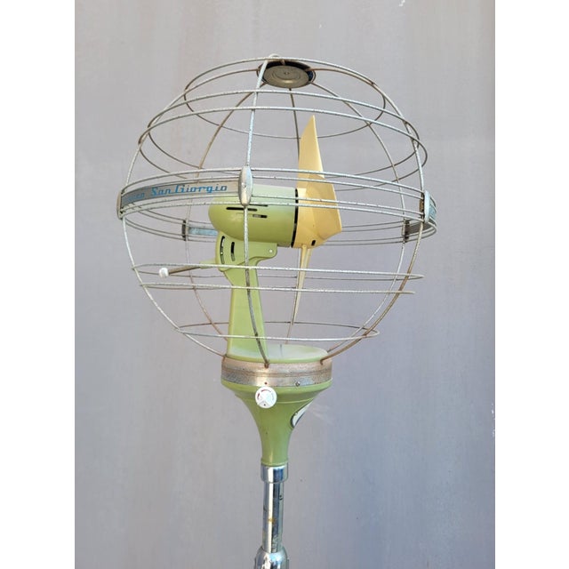 Zodiaco Column Fan from San Giorgio, Italy, 1950s For Sale - Image 13 of 16
