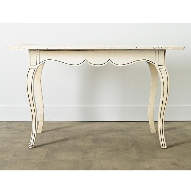 French French 18th Century Louis XV Style Painted Desk For Sale - Image 3 of 12