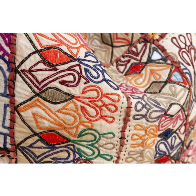 Large Bohemian Jaisalmer Antique Pillow For Sale - Image 4 of 7