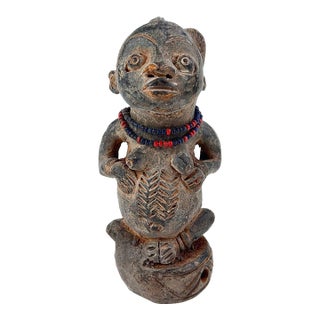 Early 20th Century Tikar Clay House God 8inch Cameroon For Sale