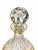 Victorian Pair of Hand-Painted Crystal Decanters With Faceted Stoppers For Sale - Image 3 of 5