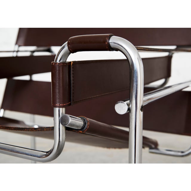 Paar Wassily Chair by Marcel Breuer for Knoll International, 1980s, Set of 2 For Sale - Image 13 of 18