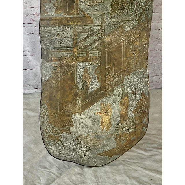 Metal Philip and Kelvin LaVerne Mid-Century Coffee Table For Sale - Image 7 of 17