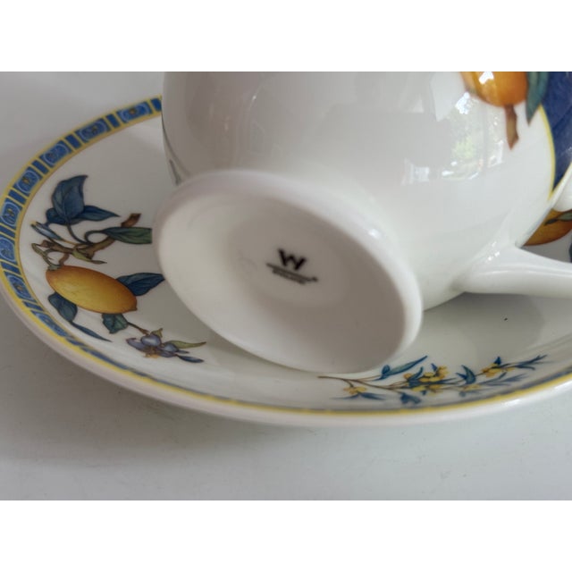 Citrons Teacup and Saucer from Wedgwood, England, 1993 For Sale - Image 4 of 9