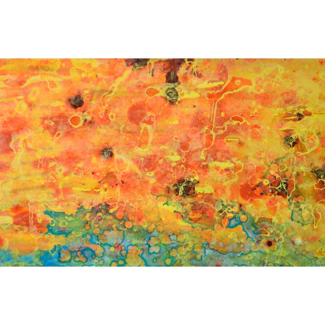 Abstract Expressionism Fire and Water - Abstract Expressionist Composition in Acrylic on Canvas by Charles David Francis For Sale - Image 3 of 8