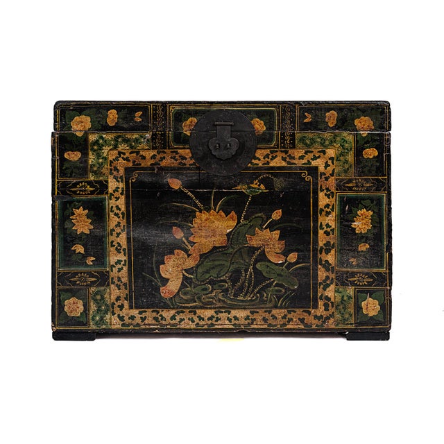 Antique Chinese Opera Trunk 1900 Late Qing Dynasty. Trunks like this were historically used by itinerant Chinese opera...