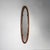 An Italian wall mirror from the 1960s, characterised by a highly elongated oval shape and slender proportions that...