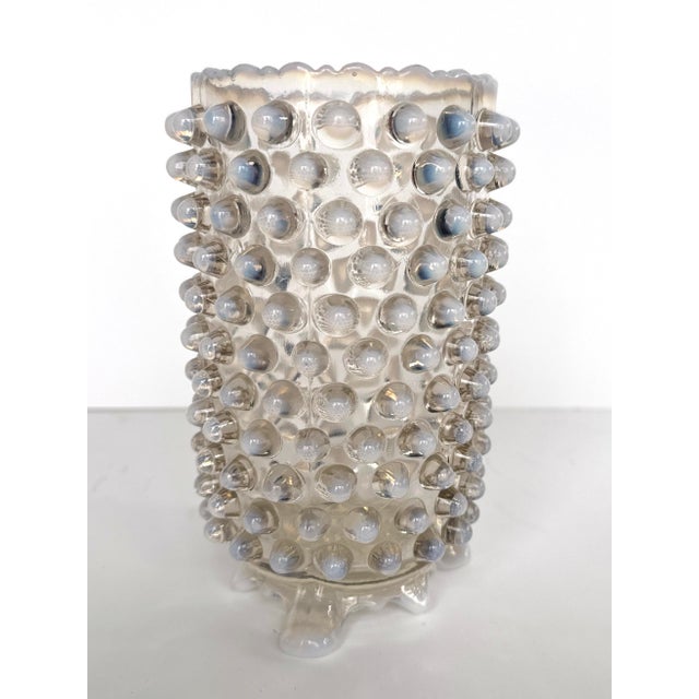 Boho Chic Fenton Art Glass Vase - Opalescent Hobnail For Sale - Image 3 of 7