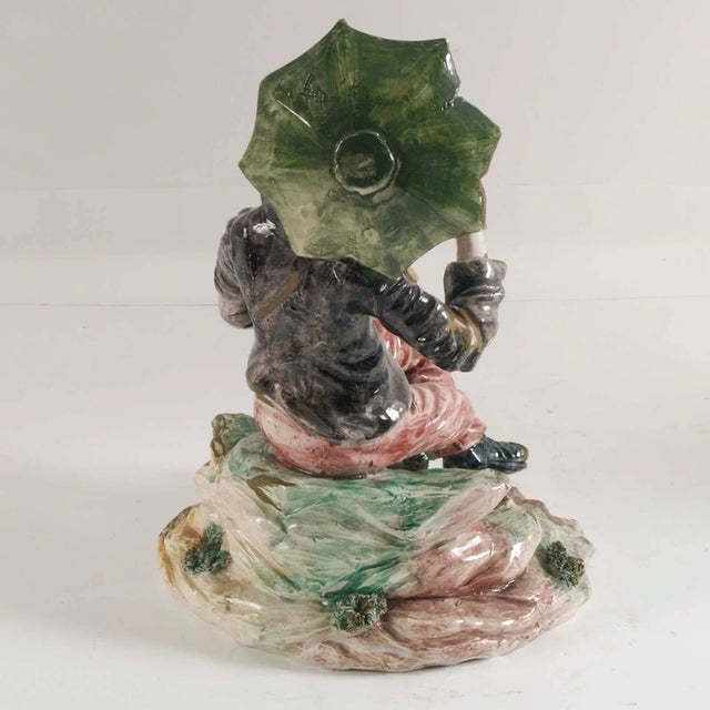 Porcelain & Ceramic Statue from Bassano, 1930s For Sale - Image 3 of 7