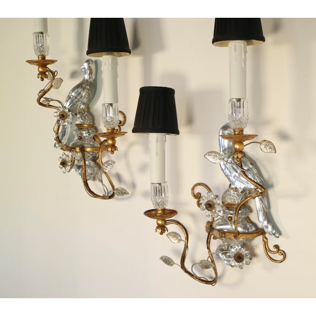 1970s 1970s Hollywood Regency Parrot Sconces Appliques by Banci Firenze , a Pair For Sale - Image 5 of 6