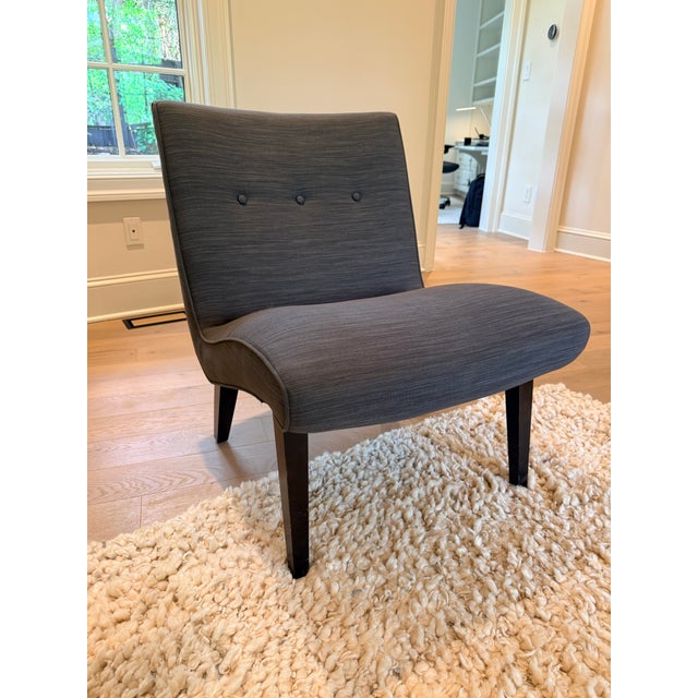 Wood Pair of Room & Board Delia Armless Chairs For Sale - Image 7 of 8