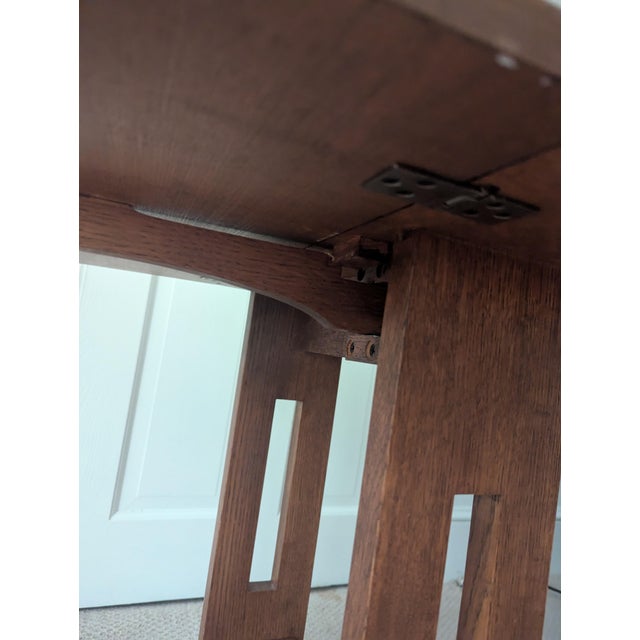 Stickley Arts & Crafts Mission Style Table For Sale - Image 9 of 13