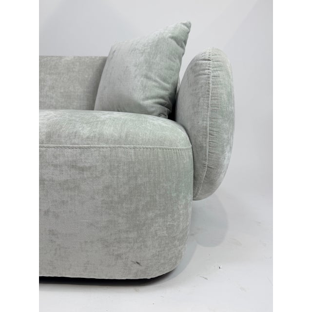 Modern Modern Low-Profile Sofa in Soft Dove Grey For Sale - Image 3 of 7