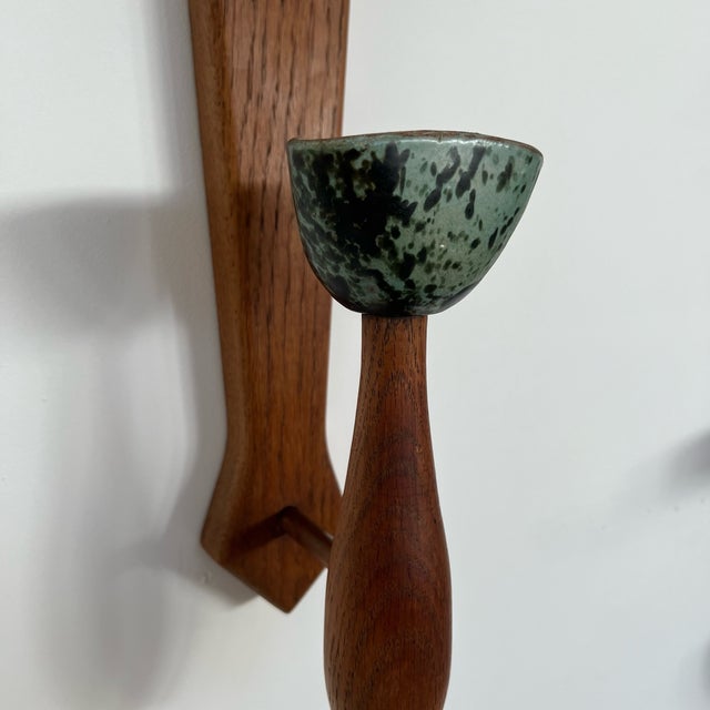 Mid-Century Oak Wall Lights, Set of 2 For Sale - Image 11 of 14