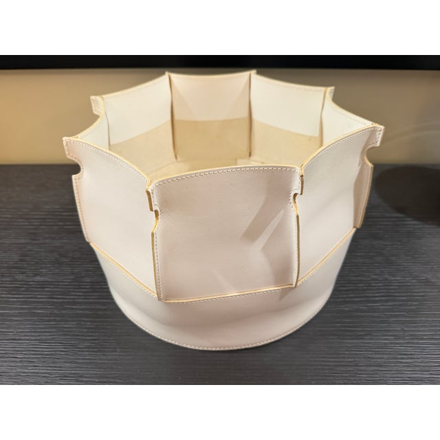 Ivory Rabitti 1969 Muscari Small Low Storage Basket For Sale - Image 8 of 10