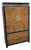 Chinoiserie Burl Wood and Black Armoire by Century For Sale