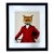 Vintage Fox in Fox Hunt Attire Framed Print For Sale