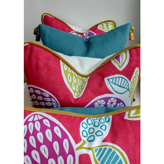 Vibrant Cottagecore Charm Bring a fresh breath of bold design into your living space with this curated artisan set of 4...