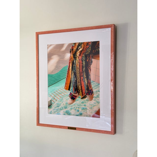 Contemporary Framed Rainbow Sequins - Limited Edition For Sale - Image 3 of 4
