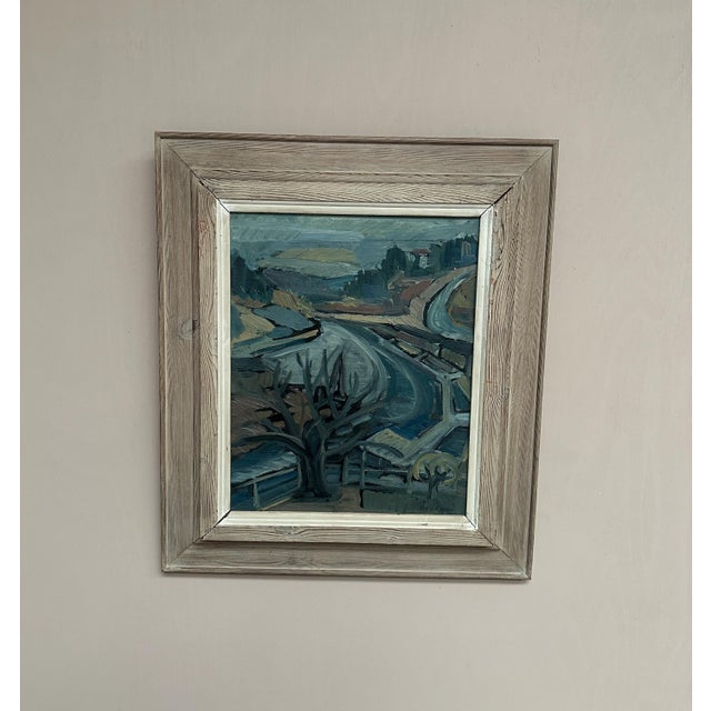 Stig Thiderman, Landscape, 1950s, Oil on Canvas, Framed For Sale - Image 11 of 16