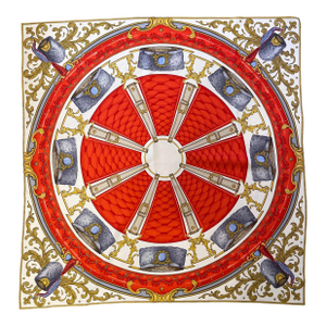 Céline Paris Silk Scarf “Wheels Of Hat”