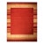 5x8 Handloomed Red Gabbeh Tribal Geometric Modern Hand Loomed Wool Carpet Rug For Sale