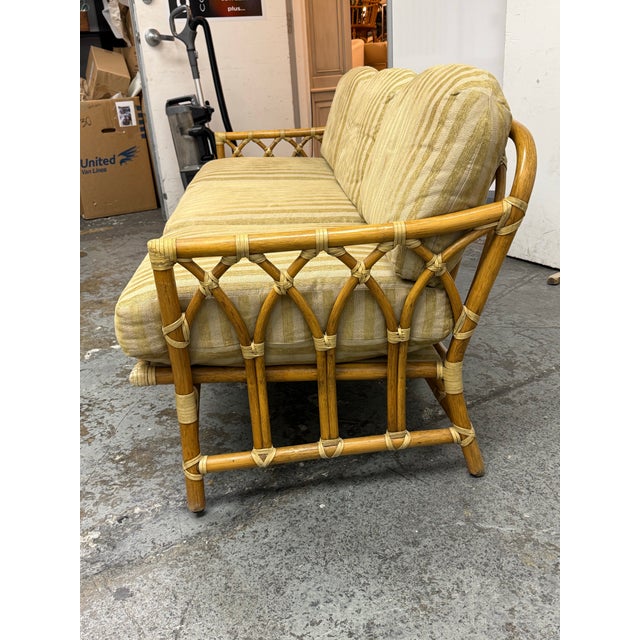 McGuire McGuire Furniture Cathedral Three Seater Sofa, Vintage For Sale - Image 4 of 12