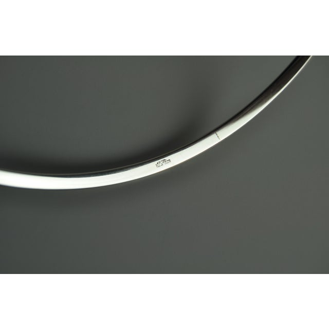 Silver Danish Modern Sterling Silver Collier Necklace by N.E. From, 1960s For Sale - Image 8 of 10