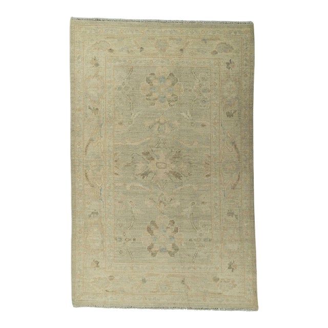 Oushak Rug 3' x 4'9" #21336 For Sale
