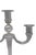 Vintage three-candle candelabra from the Rigadin furnaces of Murano. In very good condition.