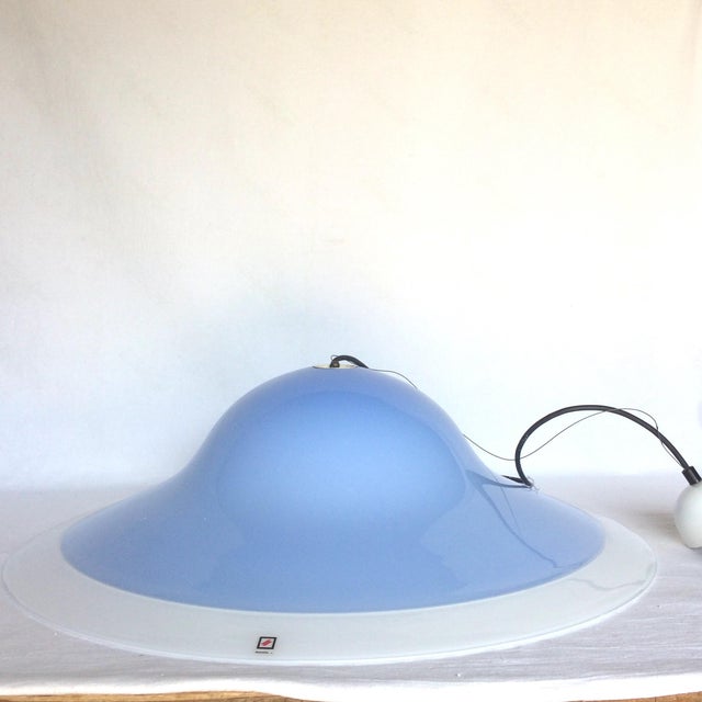 Murano Due Pendant Lamp in Murano Glass, 1980s For Sale - Image 4 of 8