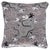Chinoiserie Schumacher Bixi Velvet 22" Pillow in Silver For Sale - Image 3 of 3